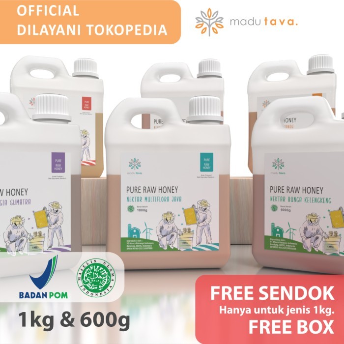 

Madu Murni Asli Tava Nektar Bunga 100% Pure Raw Honey Sarang Alami