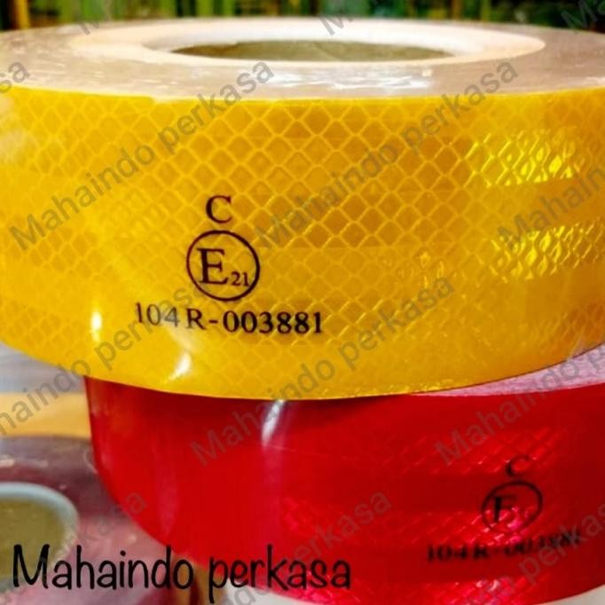 

STIKER - REFLEKTOR - LAKBAN NYALA - SCOTCHLITE DIAMOND E21 KODE DISHUB ASLI