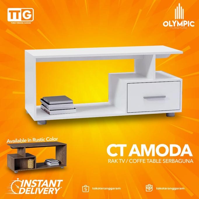 Olympic Rak / Meja Tv / Coffe Table Serbaguna Minimalis Ct Amoda