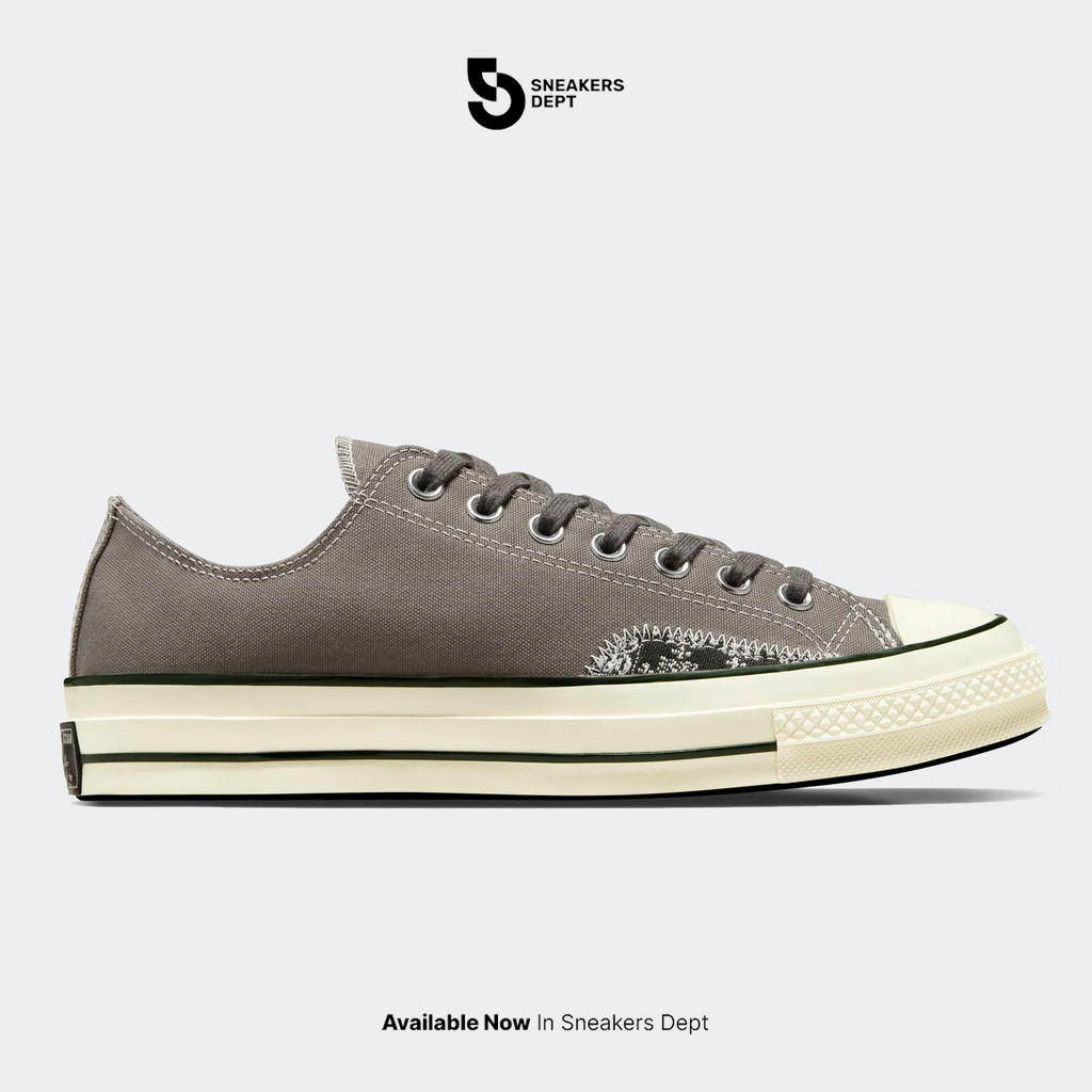 CONVERSE Sepatu Sneakers Unisex CHUCK 70 OX 'CRAFTED OLLIE PATCH' A04501C ORI