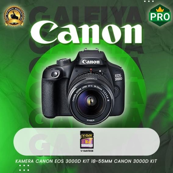 Kamera Canon Eos 3000D Kit 18-55Mm Canon 3000D Kit