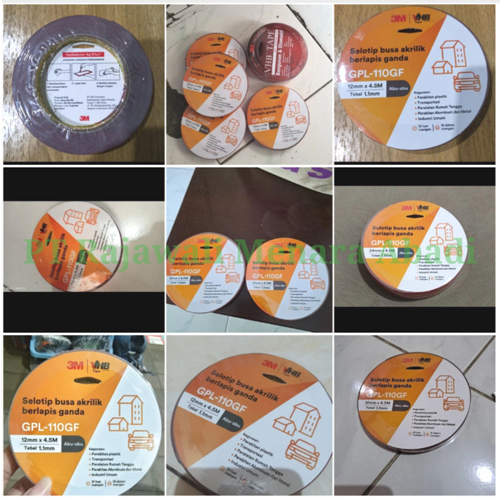 

Masking Tape 3M Vhb Double Tape Isolasi Bolak Balik (Varian Ukuran : 12Mm / 24Mm)