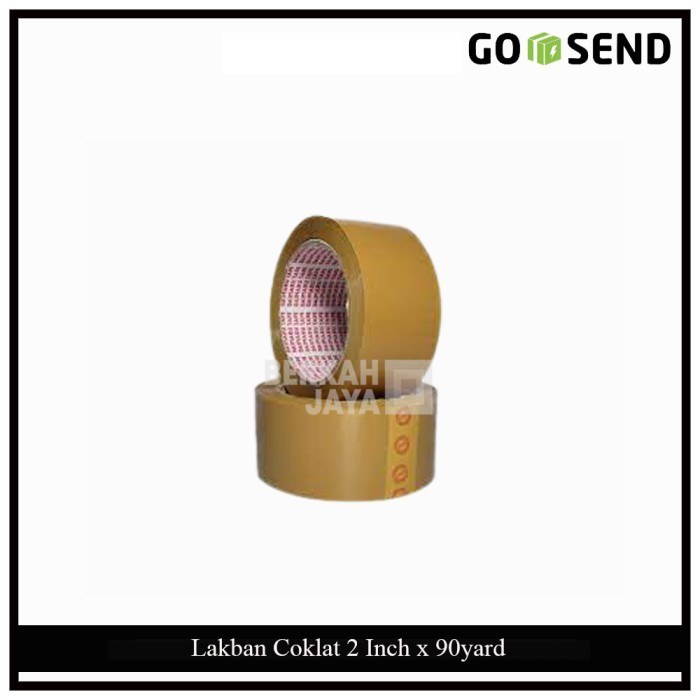 

Original..!! Paket Hemat Lakban Coklat Daimaru Tape 2 Inch X 90 Yard (1 Slop)
