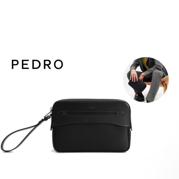 Pedro Original Men 320049 Clutch Handbag Pria - Black