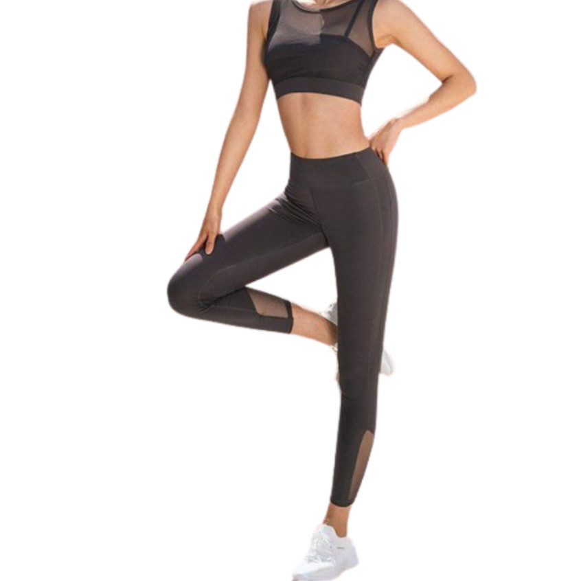 Legging Olahraga Wanita High Waist Celana Olahraga Model Jaring High Quality Legging Zumba 716