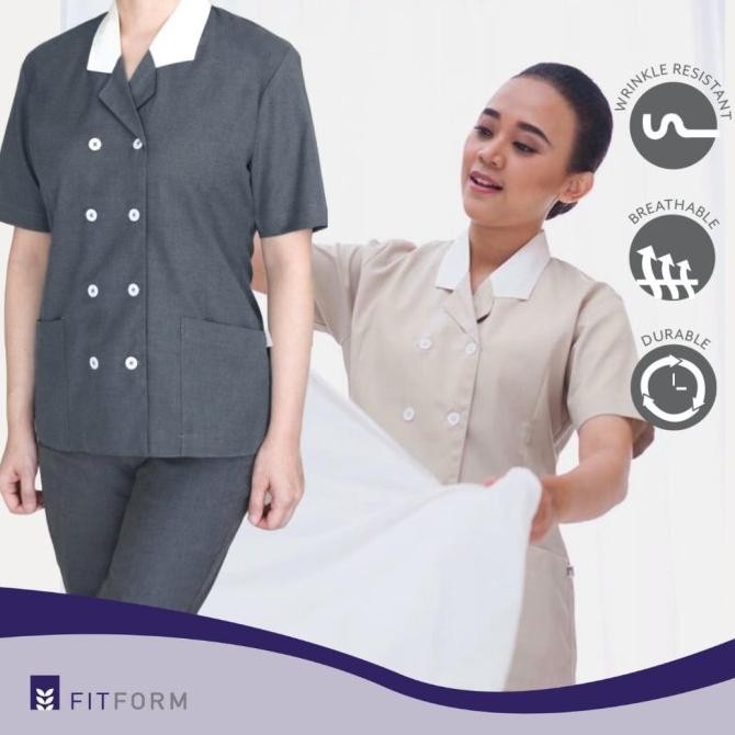 Seragam Suster FITFORM - DOUBLE BREASTED