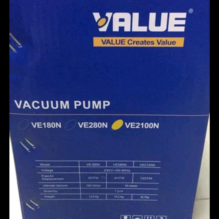 Terbatas Vacuum Pump Ac Ve 2100N Vacum Pump 1Pk Value