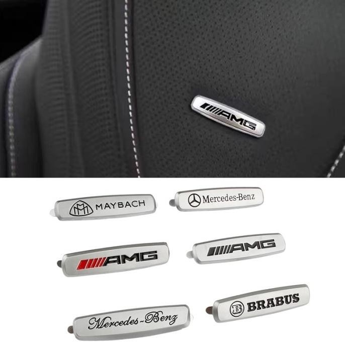 Emblem Car Seat Mercedes Benz AMG Mercedes Benz Emblem Kursi Jok Mobil