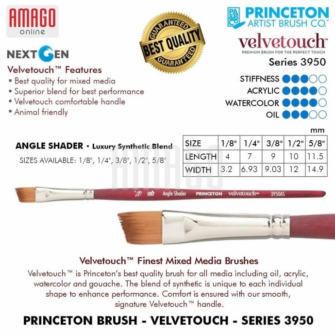 

BRUSH PRINCETON - VELVETOUCH - ANGLE SHADER - SYNTHETIC - 3950AS