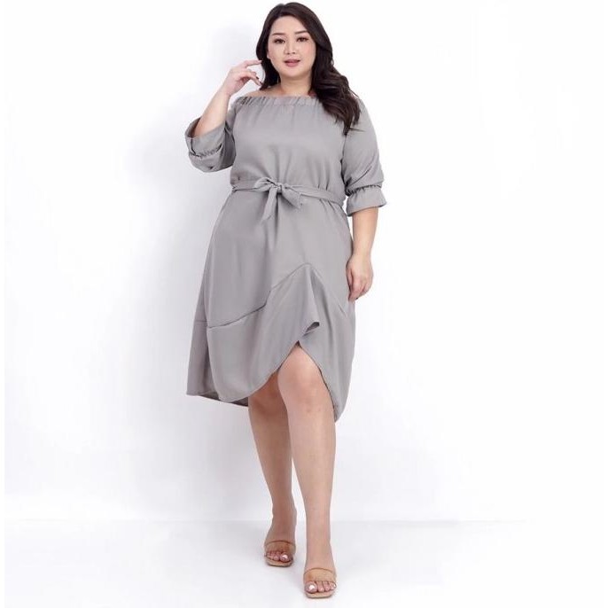 DRESS WANITA JUMBO OVER BIG SIZE DRESS TERUSAN PESTA KERJA KONDANGAN 031 BAJU HAMIL KASUAL FORMAL KO