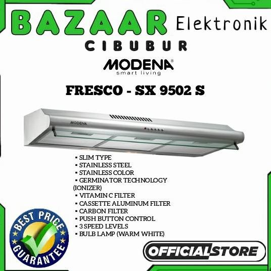 Cooker Hood Penghisap Asap Dapur Modena Sx9502S Sx 9502 S