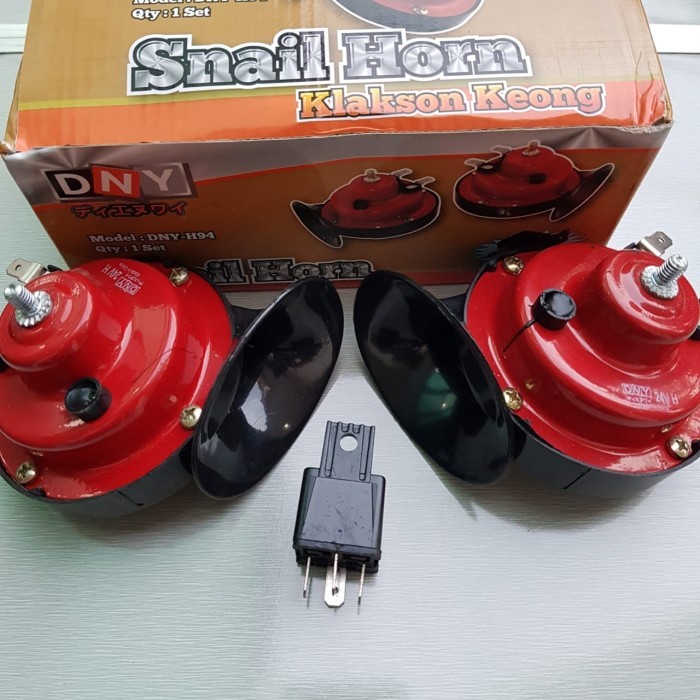Klakson keong 24 volt termasuk relay