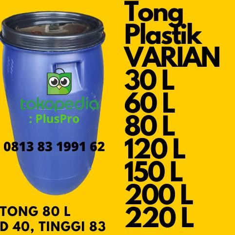 Tong 80 Liter / Drum / Air / Tempat Sampah / Chemical / Perikanan