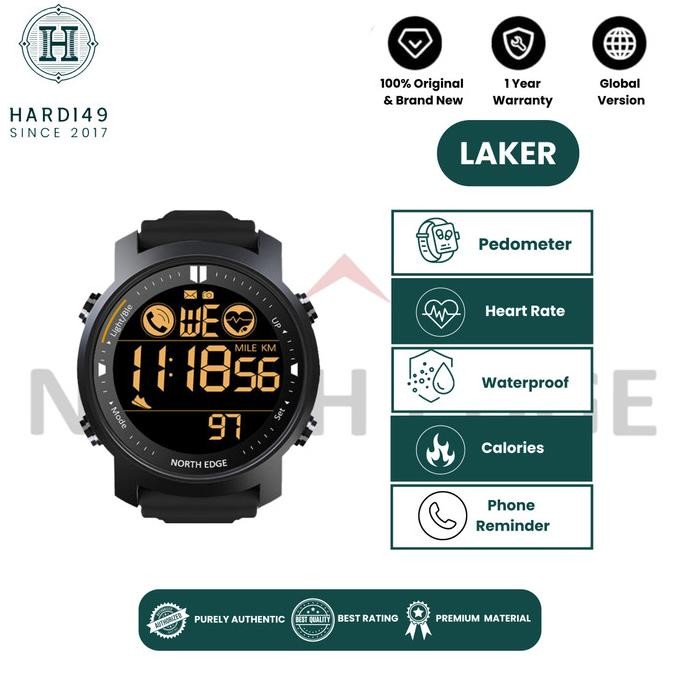 North Edge Laker Northedge Laker Not Mars Apache Jam Tangan Digital