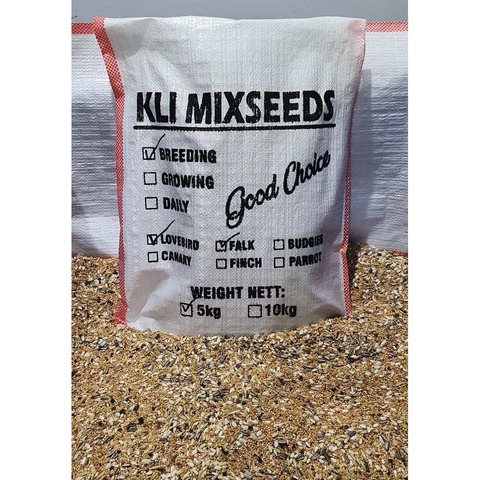 Pakan Breeding Lovebird Kli Mixseeds 5 Kg Breeding Falk