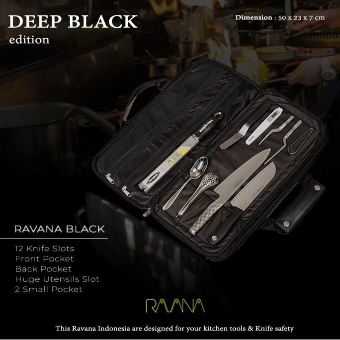 Ravana Knife Bag | Tas Pisau | Kulit Dan Denim | 12 Slot Knife Bag