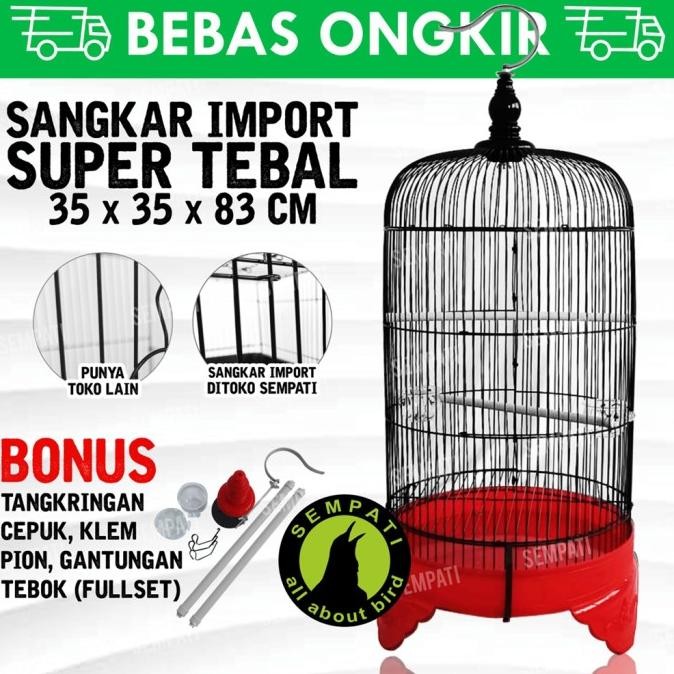 Sangkar Besi Import Kandang Burung Lovebird Parkit Kenari