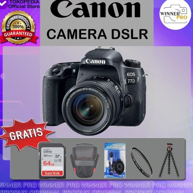 Kamera Canon Eos 77D Kit 18-55 Stm / Canon Eos 77D