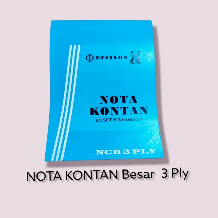 

TERBARU EPSILON Nota Kontan Besar 3 Ply 25 set , 1 Pak isi 10 Buku HOT SALE!
