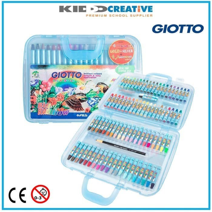 

HOT SALE! GIOTTO OIL PASTEL PP CASE 12, 24, 36, 55, 82 COLOURS