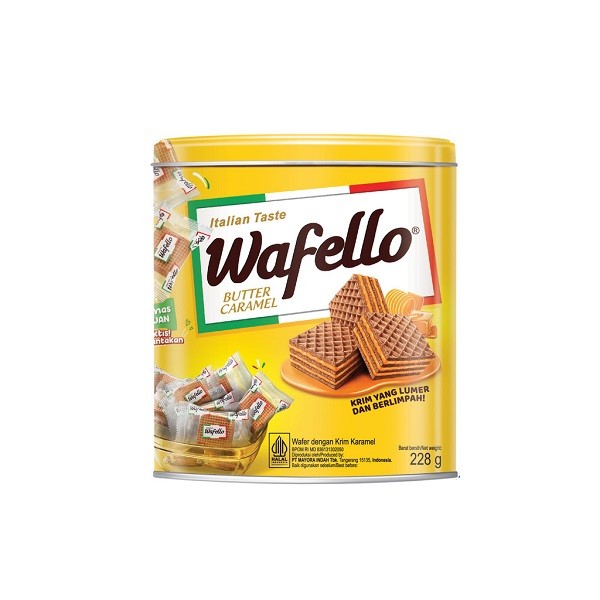 

ROMA WAFELLO WAFER CARAMEL CAN 228 GR