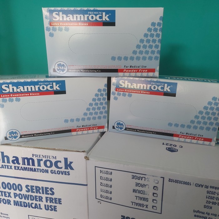 TERLARIS handscoon latex shamrock free powder