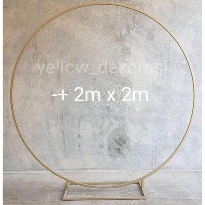 || PROMO  ~`~ Lingkar Ring Besi Backdrop Dekor Wedding ||~~~