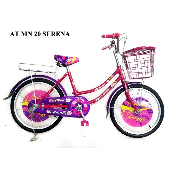 SEPEDA MINI 20 24 26 ATLANTIS 501 PEREMPUAN BONCENGAN KERANJANG