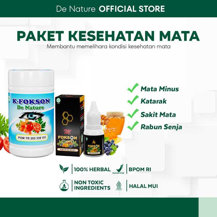 K-Fokson & M FOKSON De Nature Herbal Vitamin Mata - Obat Tetes Mata