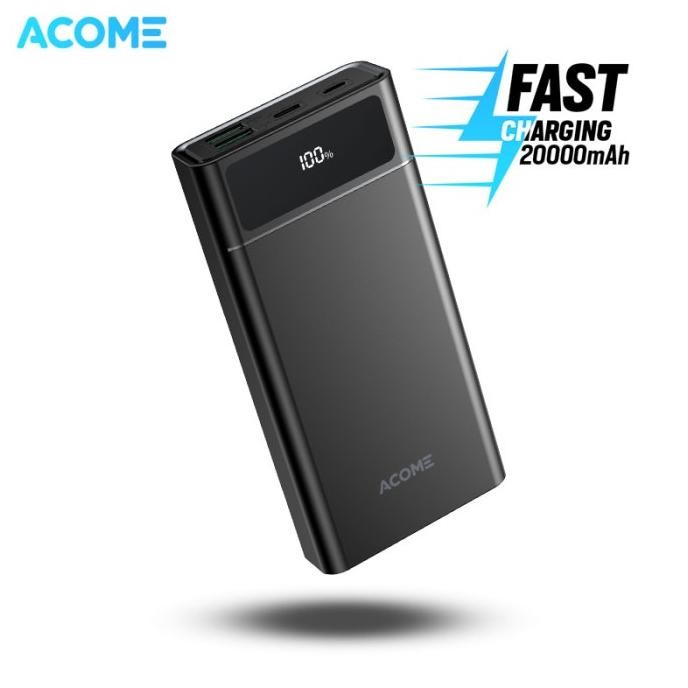 ACOME Powerbank 20000mAh Fast Charging QC3.0 PD VOOC SCP Dash AP201