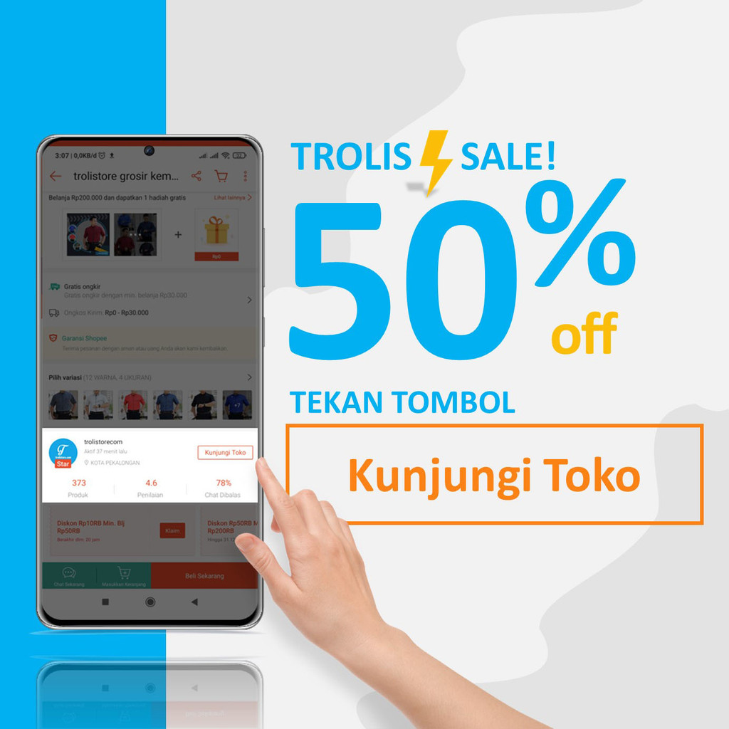 Promo Terbaru Grosir Trolis Kklow Koko Distro Lengan Pendek Ori Itfash Original Grosir Hem Baju Koko