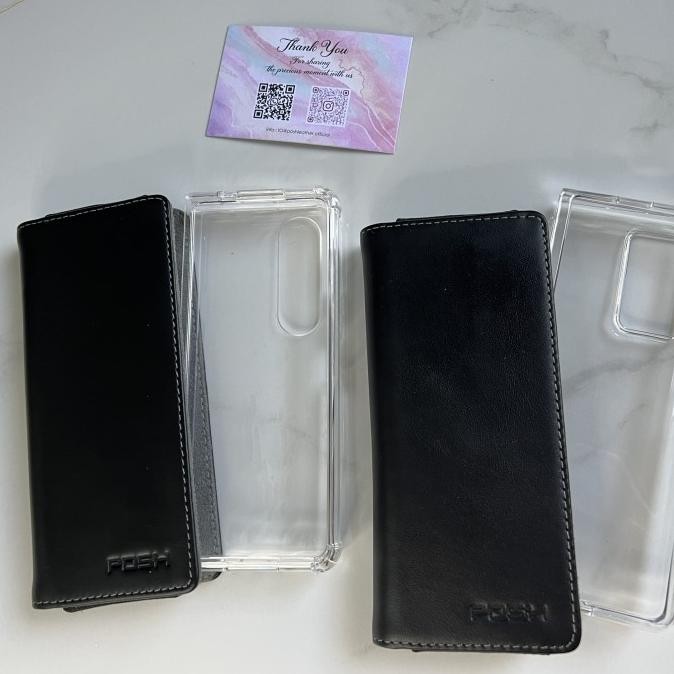 Sarung HP Fold 6 Samsung Fold 6 Leather Case Sarung HP Slot Samping Fold 6
