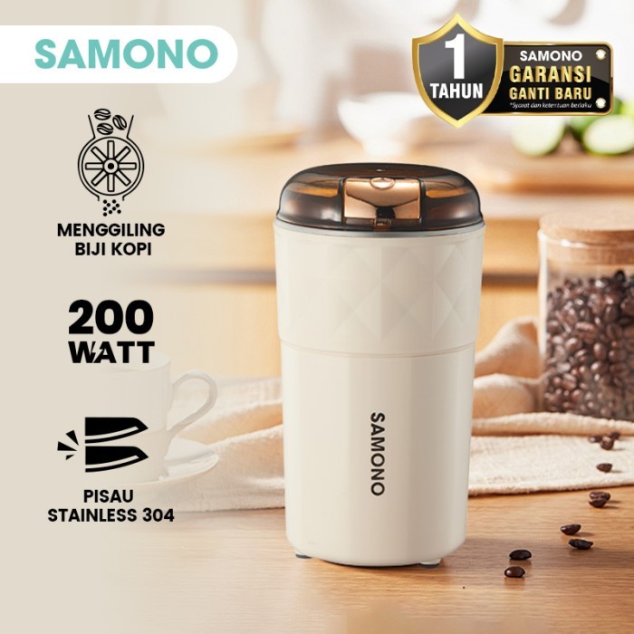 

CUCI GUDANG Samono Grinder Electrik Coffee Grinder Penghalus Bumbu Kopi Blender Serbaguna SW-FG50