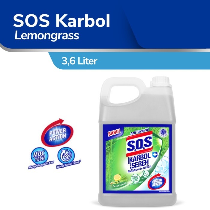 

KOMPLIT SOS Karbol Wangi Lemon Sereh 3600ml