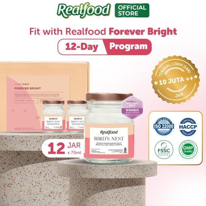 

Realfood Forever Bright Program 12 Hari Bird's Nest + Glutathione