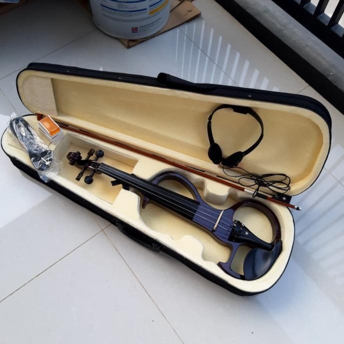 Biola elektrik vienna original 4/4 lengkap siap pakai