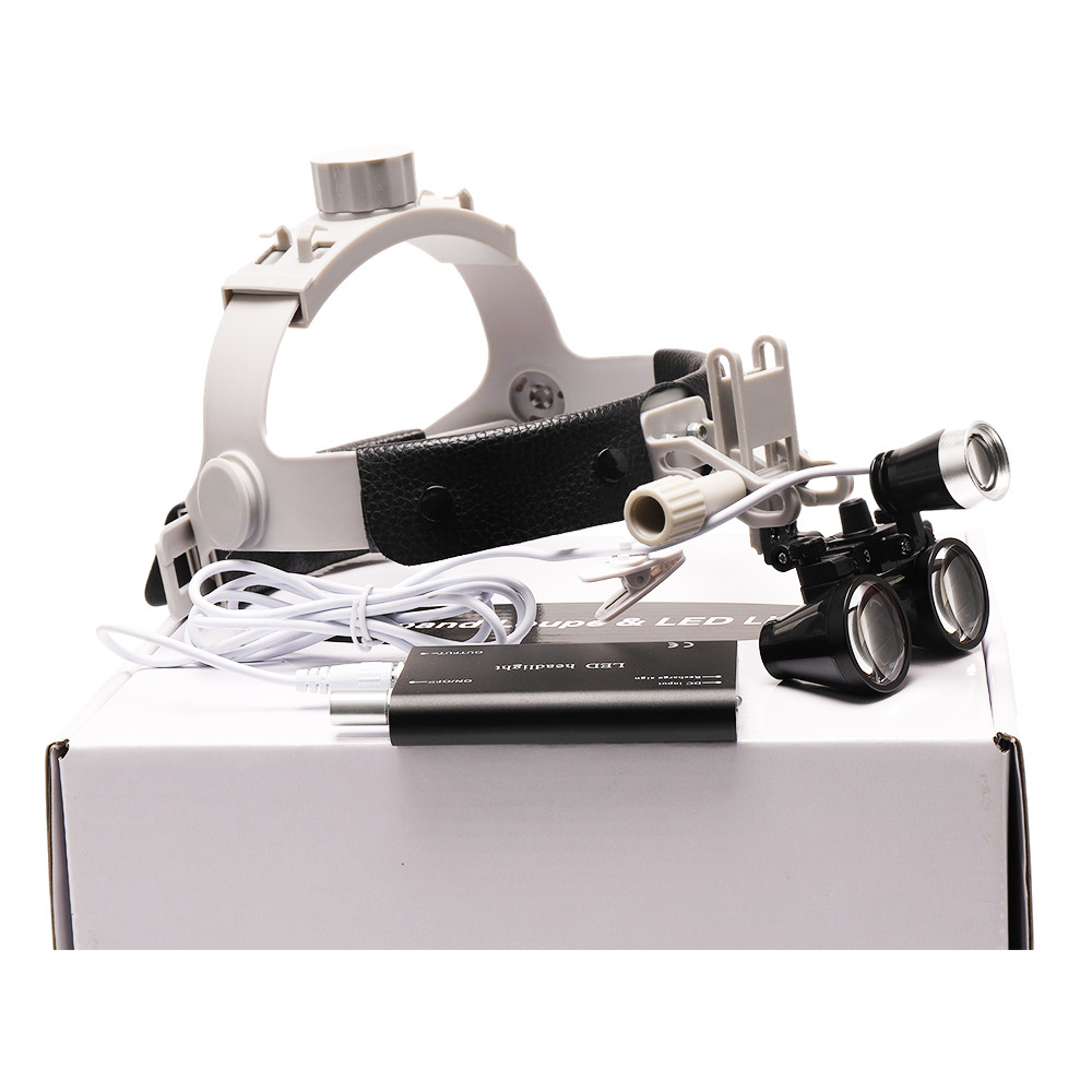 Dental Surgical Binocular Loupe 3.5X with LED Headlight