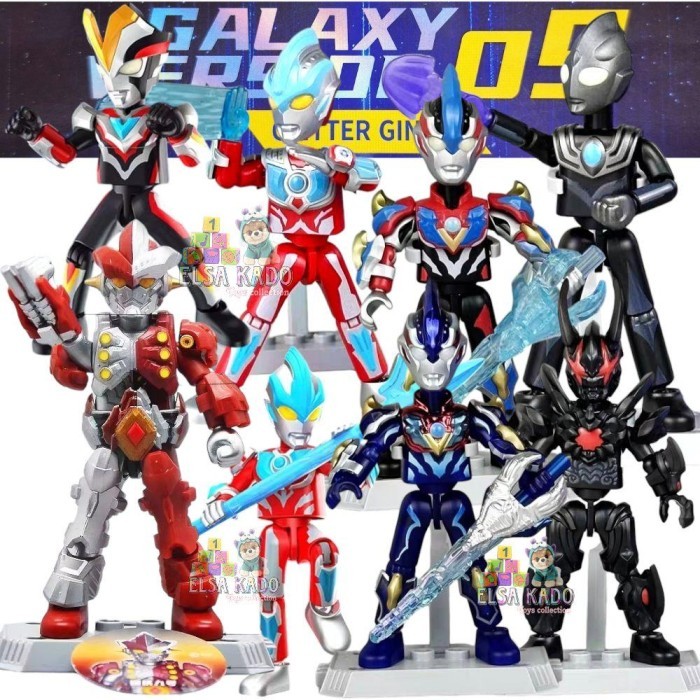 Promo Terbaru Blokees Ultraman Galaxy Version volume 9 Action Figure Ultra Man A Space Drifter GV Vo