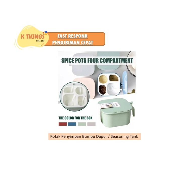 

SPECIAL QIGUOWO Tempat Penyimpan Bumbu Dapur Kotak Simpan Garam Premium High Quality Kotak Bumbu