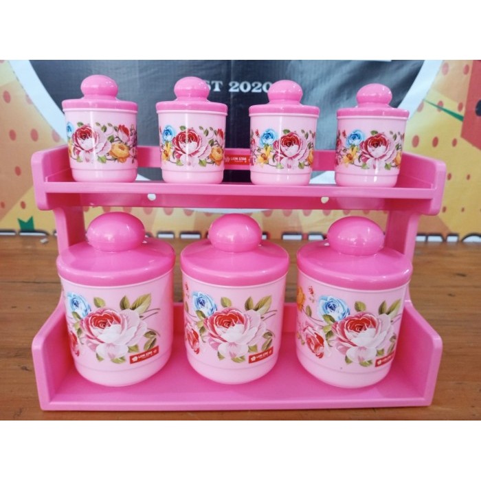 

KOMPLIT Family Kitchen Set Lion Star Ks-2 Tempat Rak Bumbu Dapur Set