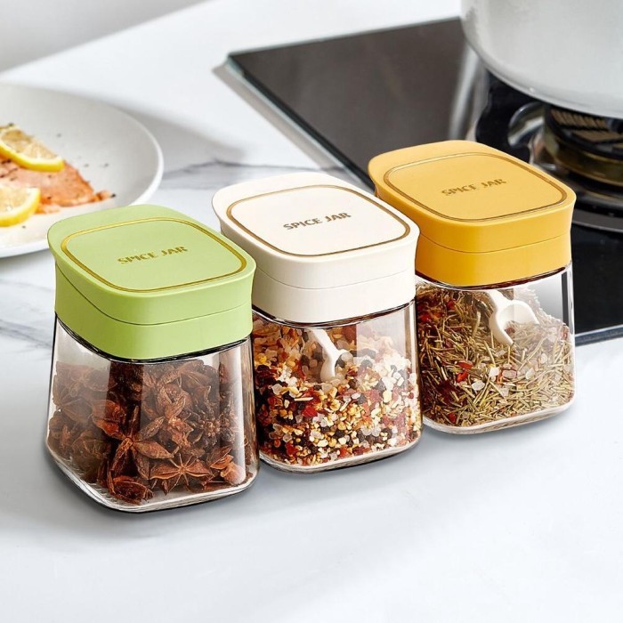 

SALE Ms Botol Tempat Bumbu Spice Jar Botol Bumbu Kaca Premium Quality