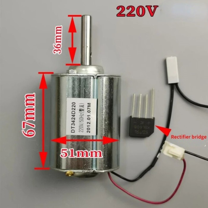 220V PERMANENT MAGNET DC MOTOR POWER GENERATOR MOTOR HAND CRANKED