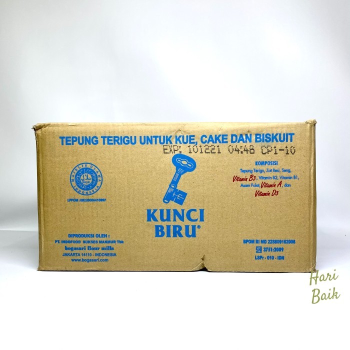 

Termurah Tepung Terigu Kunci Biru 1Kg Dus 12 Pouch