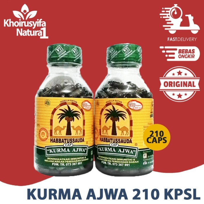 

Terlaris Habbatusauda Cap Kurma Ajwa 210 Kapsul