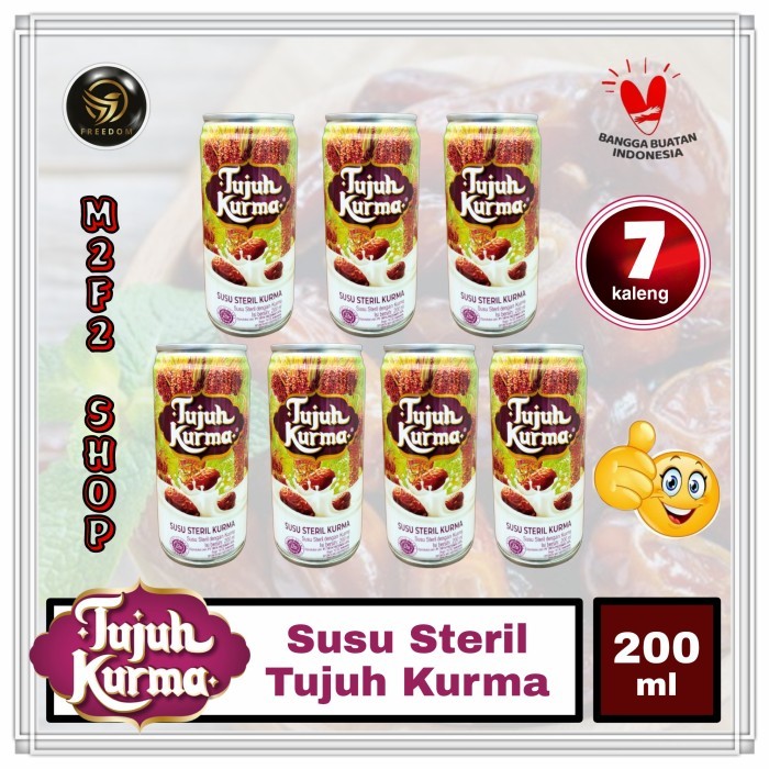 

Termurah Susu Steril Tujuh Kurma Kaleng Can - 200 Ml (Harga 7 Pcs)