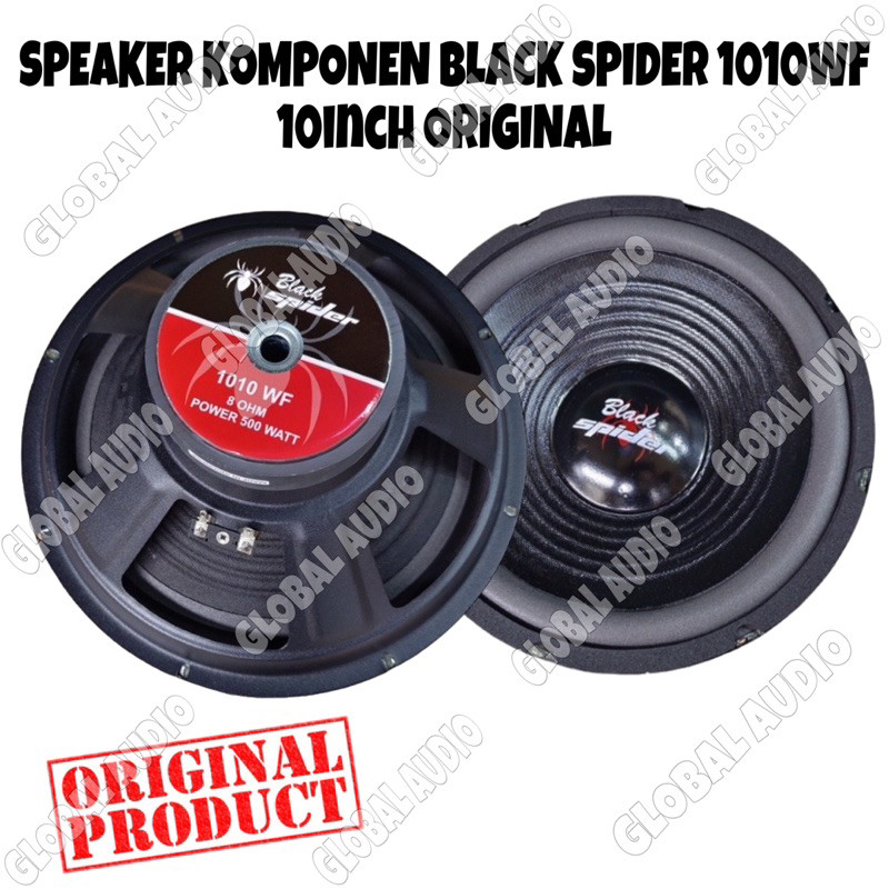 Speaker Komponen BlackSpider 1010WF 10inch 500watt 8ohm Original Black Spider BS 1010 wf Woofer (