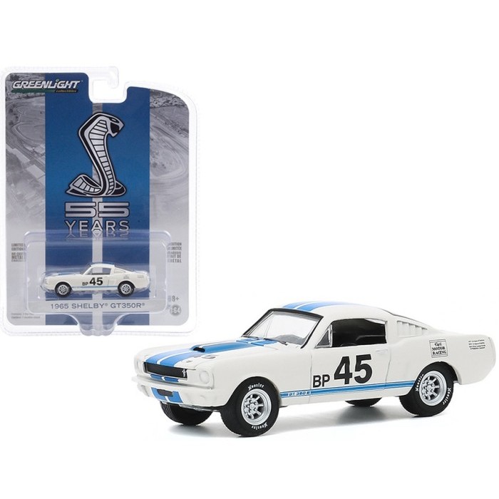 1/64 1965 Shelby GT350R 55 Years Ford Greenlight Diecast Mobil