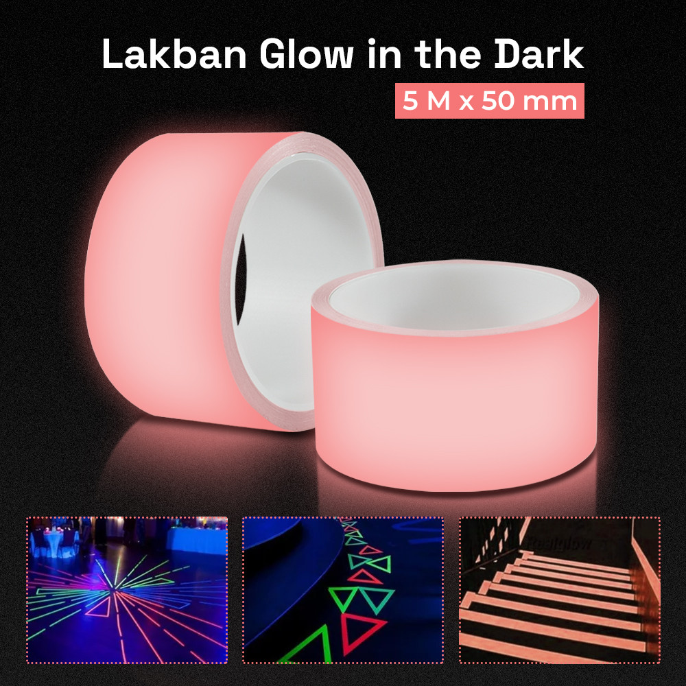 

HAPPYARD Lakban Glow in the Dark Luminous Tape Decoration 5M 50mm - HY6