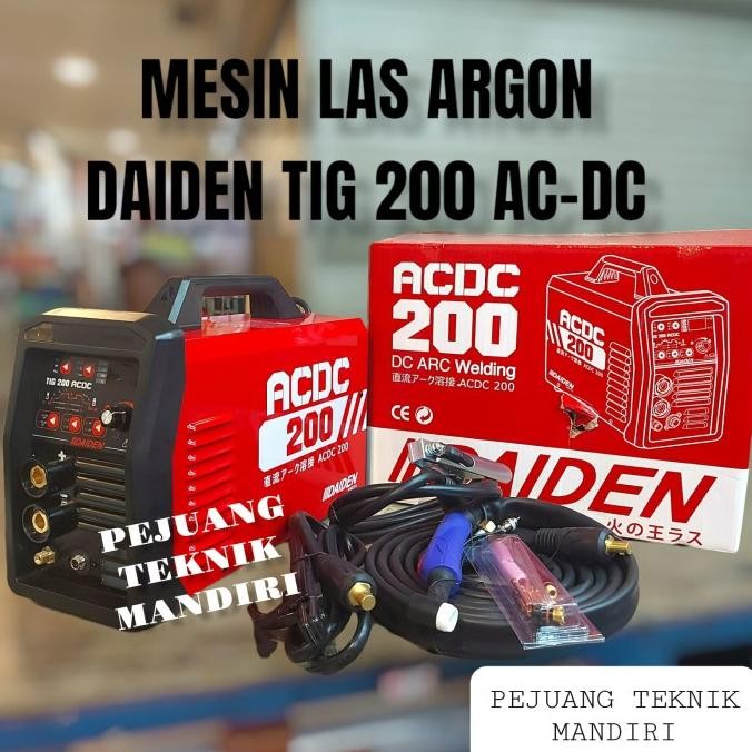 Promo MESIN LAS ARGON DAIDEN TIG 200 AC/DC DAIDEN TIG 200 AC DC DAIDEN ACDC COD