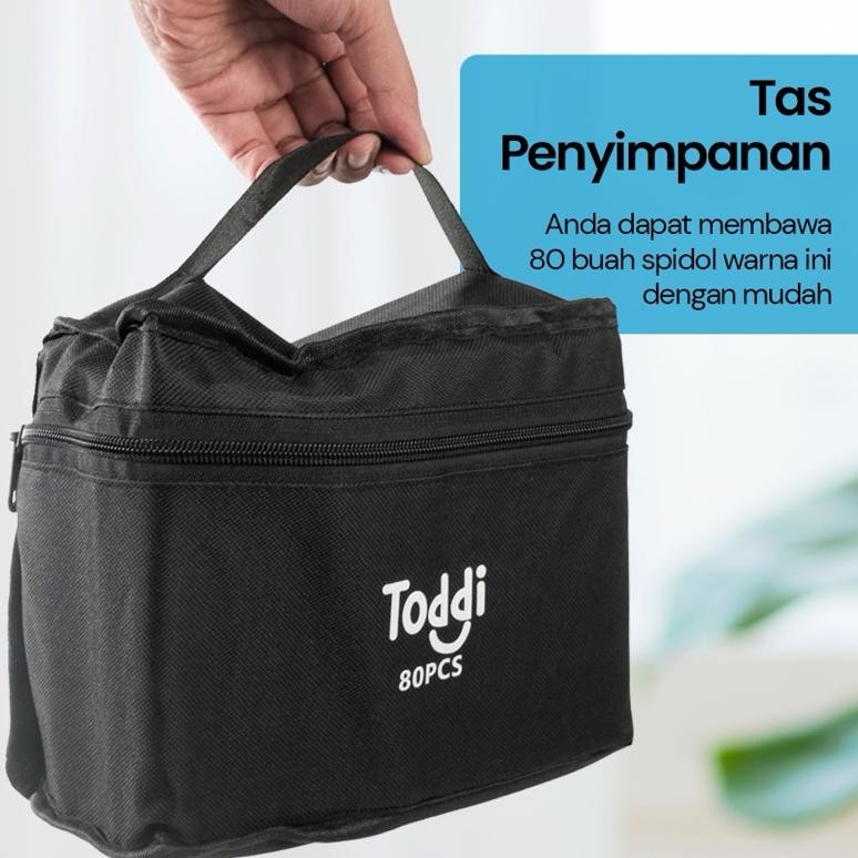 

TERLARIS Spidol Stabilo 12 24 30 36 40 48 60 80 Warna Dual Side Fine Art Brush Pen Animation Marker Set Sketsa lij-56